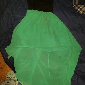 Strapless high low dress